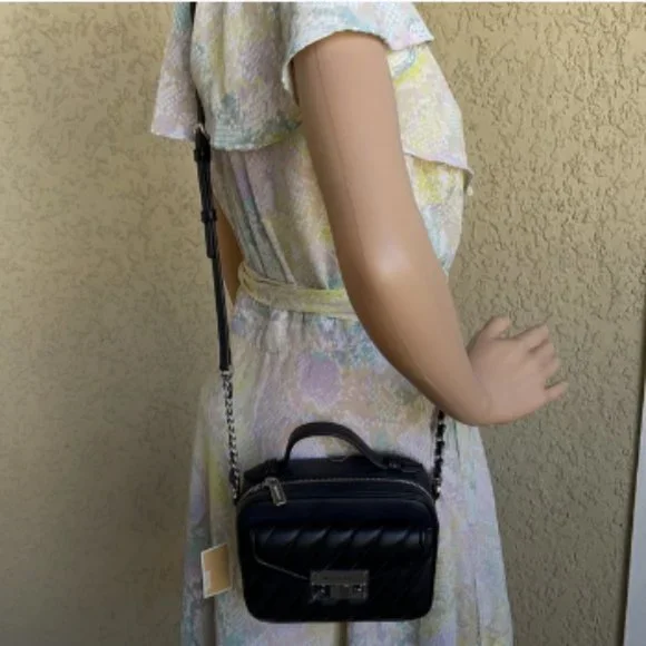 Michael Kors Small Rose Top Handle Leather Satchel - Picture 13 of 16